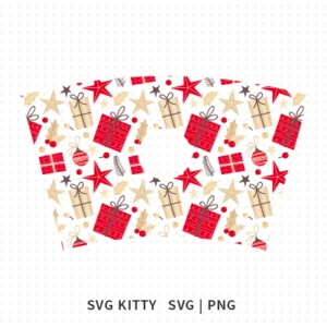 Christmas Presents Starbucks Wrap SVG Cut File