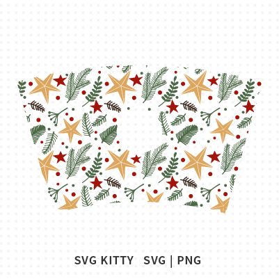 Christmas Season Starbucks Wrap SVG Cut File