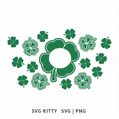 Four Leaf Clover Starbucks Wrap SVG Cut Files