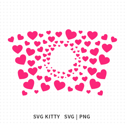 Valentines Day Starbucks Wrap SVG Cut File