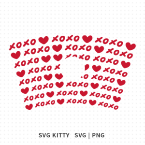 Xoxo Starbucks Wrap SVG Cut File