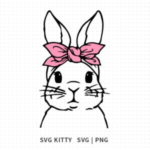 Cute Bunny SVG Cut File