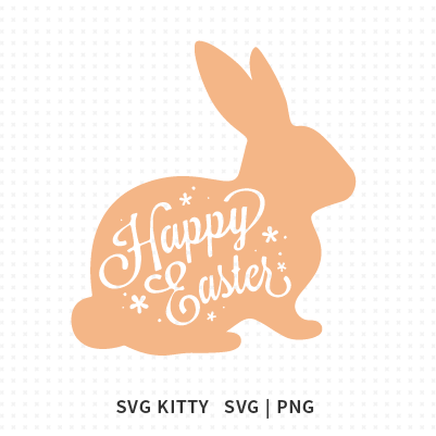Happy Easter Bunny SVG Cut File