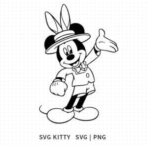 Mickey Mouse Easter SVG Cut File