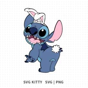 Stitch Easter Bunny SVG Cut File
