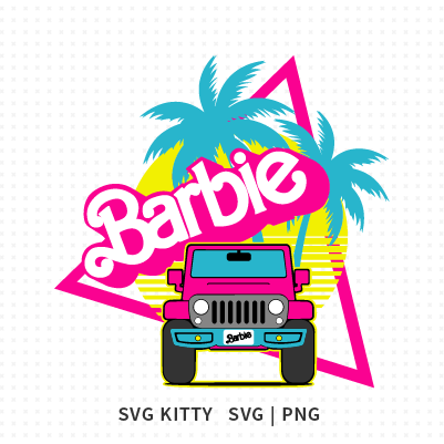 Barbie Jeep SVG Cut File
