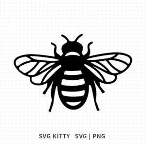 Bee Outline SVG Cut File