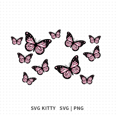 Butterfly Shine Starbucks Wrap SVG Cut Files