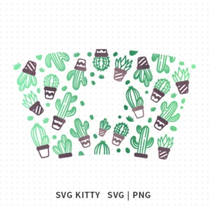 Cactus Starbucks Wrap SVG Cut Files