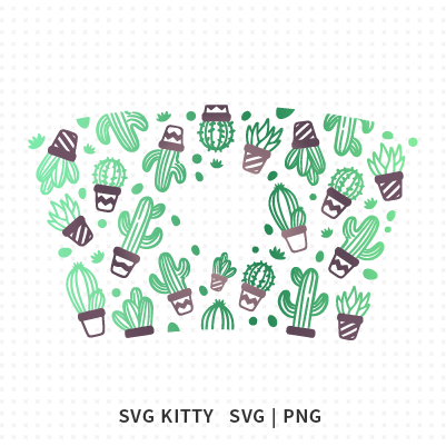 Cactus Starbucks Wrap SVG Cut Files