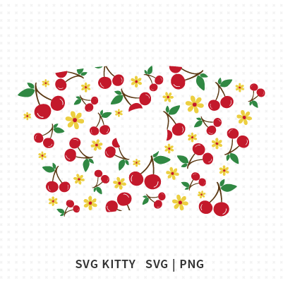 Cherry Starbucks Wrap SVG Cut Files