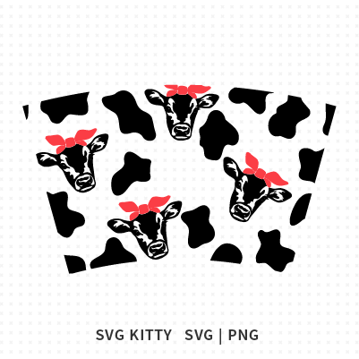 Cow Starbucks Wrap SVG Cut Files
