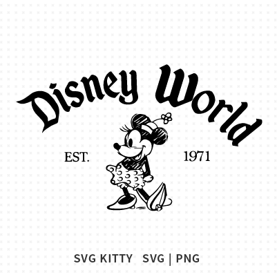 Disney World Minnie Mouse SVG Cut File