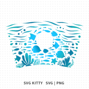 Fishes Starbucks Wrap SVG Cut Files