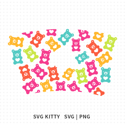 Gummy Bears Love Starbucks Wrap SVG Cut Files