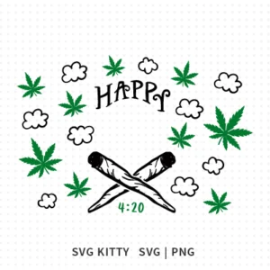 Happy 420 Starbucks Wrap SVG Cut Files