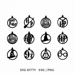 Harry Potter Christmas Ornaments SVG Cut File