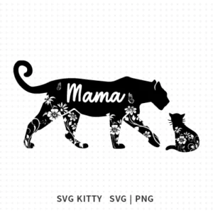 Mama Leopard SVG Cut File