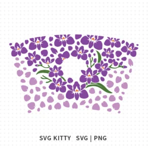 Orchid Starbucks Wrap SVG Cut Files