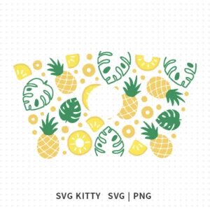 Pineapple Starbucks Wrap SVG Cut Files