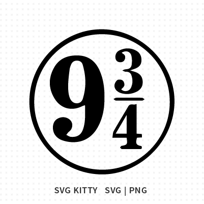 Platform 9 3/4 SVG Cut File