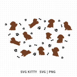 Poodles Starbucks Wrap SVG Cut Files