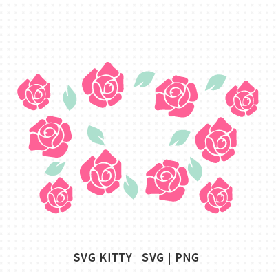 Rose Starbucks Wrap SVG Cut Files