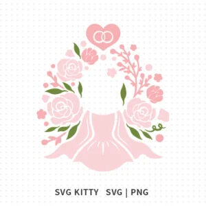 Rose Wedding Starbucks Wrap SVG Cut Files