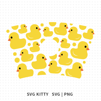 Rubber Duck Starbucks Wrap SVG Cut Files