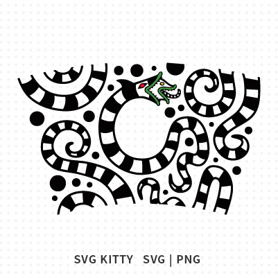 Snakes Starbucks Wrap SVG Cut Files