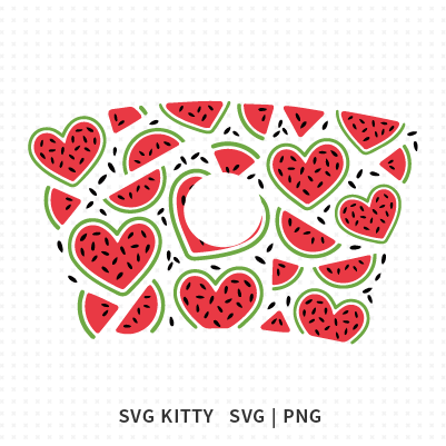 Watermelon Starbucks Wrap SVG Cut Files