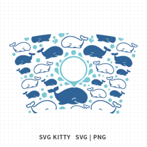 Whales Starbucks Wrap SVG Cut Files