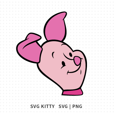 Winnie The Pooh Piglet Face SVG Cut File