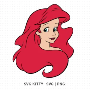 Ariel Mermaid SVG Cut File
