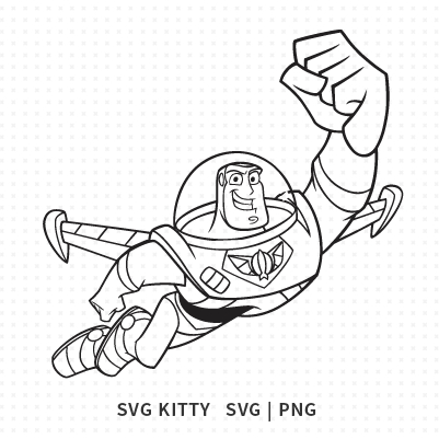 Buzz Lightyear Outline SVG Cut File