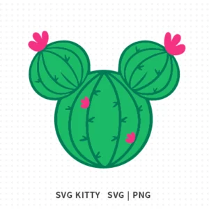 Cactus Mickey Head SVG Cut File