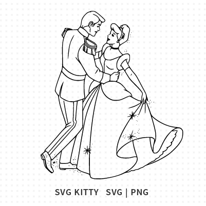 Cinderella and Prince Charming SVG Cut File