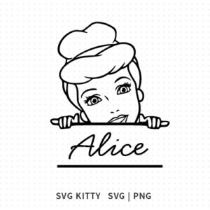 Cinderella Monogram SVG Cut File