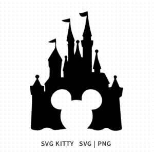 Disney Castle Mickey Monogram SVG Cut File