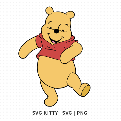 Happy Winnie The Pooh SVG Cut File