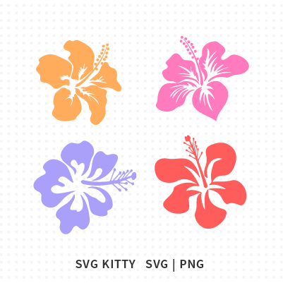 Hibiscus Flowers SVG Cut File