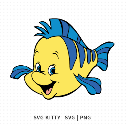 Little Mermaid Flounder SVG Cut File