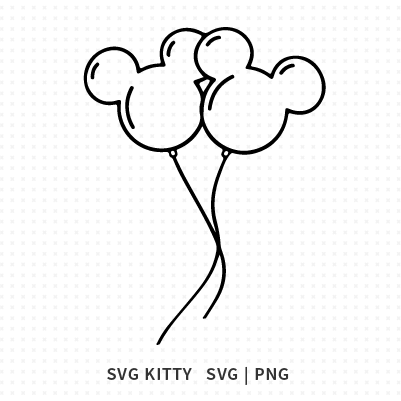 Mickey Mouse Balloons SVG Cut File