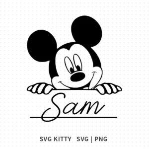 Mickey Mouse Monogram SVG Cut File
