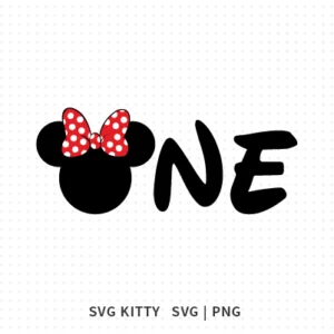 Minnie Mouse One Year SVG Cut File