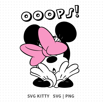 Minnie Mouse With Bow SVG Cut File