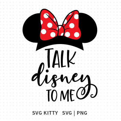 Minnie Talk Disney To Me SVG Cut File