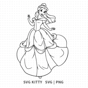 Princess Belle SVG Cut File