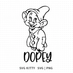 Seven Dwarfs Dopey SVG Cut File