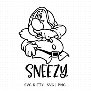 Seven Dwarfs Sneezy SVG Cut File